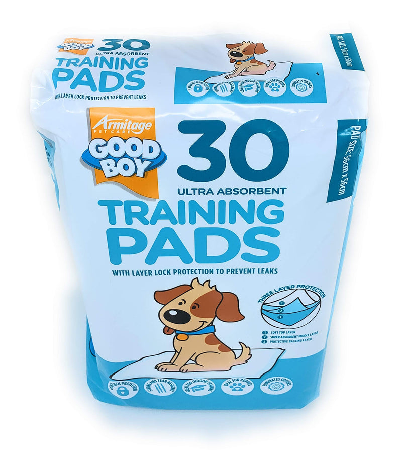 Good Boy Ultra Absorbant Layer Lock Protection Puppy Training Pads - 30 Pack - PawsPlanet Australia