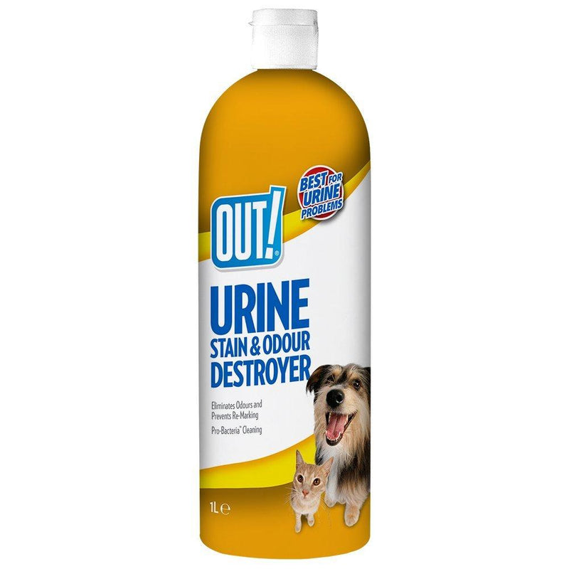 OUT! Urine Stain & Odour Destroyer for Pets - 1 Litre - PawsPlanet Australia