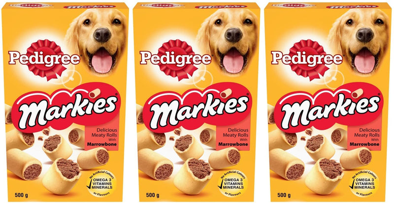 Pedigree Markies Original with Marrowbone, 500g Pack of 3 - PawsPlanet Australia