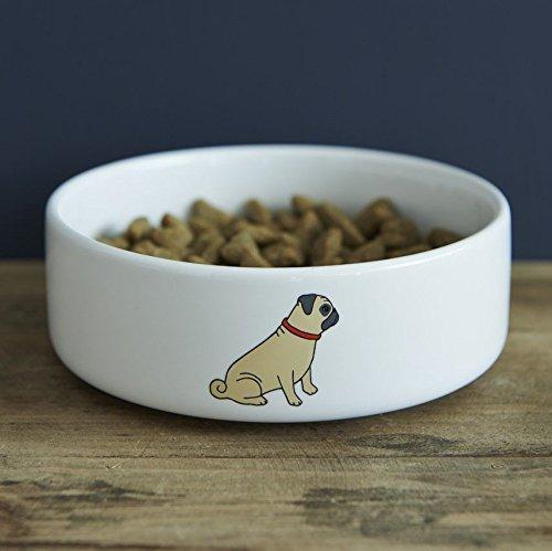 Sweet William Pug Dog Bowl - PawsPlanet Australia