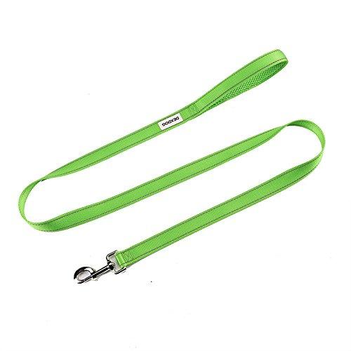 [Australia] - DEXDOG Dog Leash Matching Padded Strong Short Walking Leash for Dogs, Puppy Leash, Pet Leash | Puppy Supplies & Dog Accessories for Small Dogs 1 inch green 