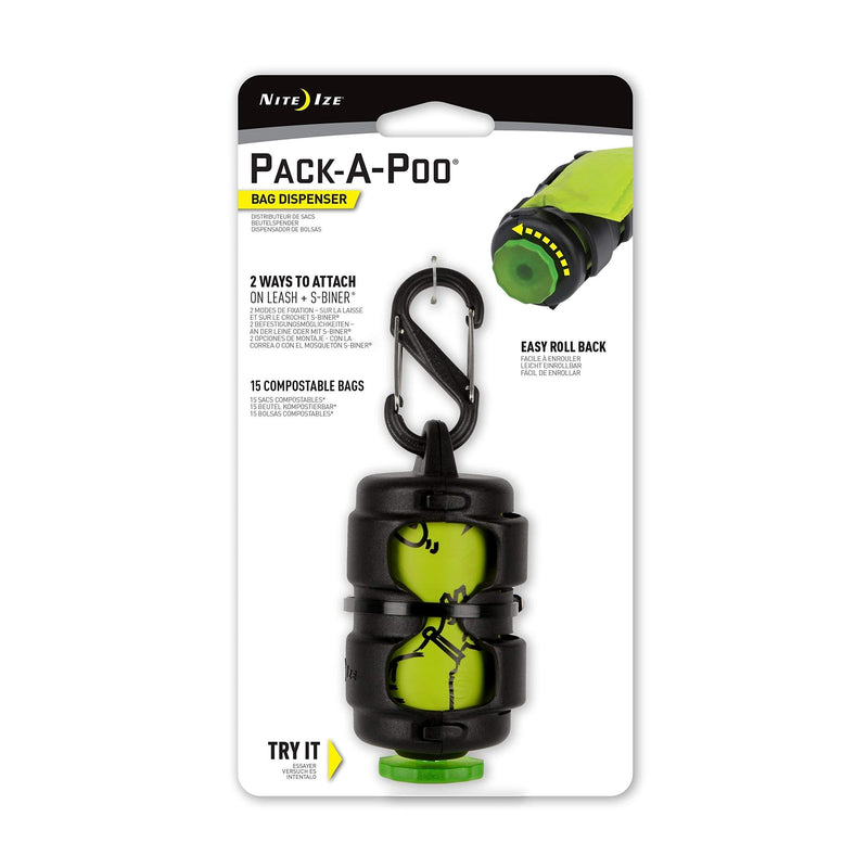 [Australia] - Nite Ize Pack-A-Poo Pet Pick Up Bags Dispenser & Refill Roll 