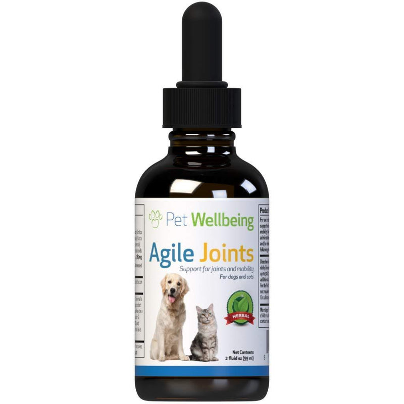 Pet Wellbeing - Agile Joint For Cats - For comfortable joint mobility and ease of movement in Felines - 2 Oz (59Ml) - PawsPlanet Australia