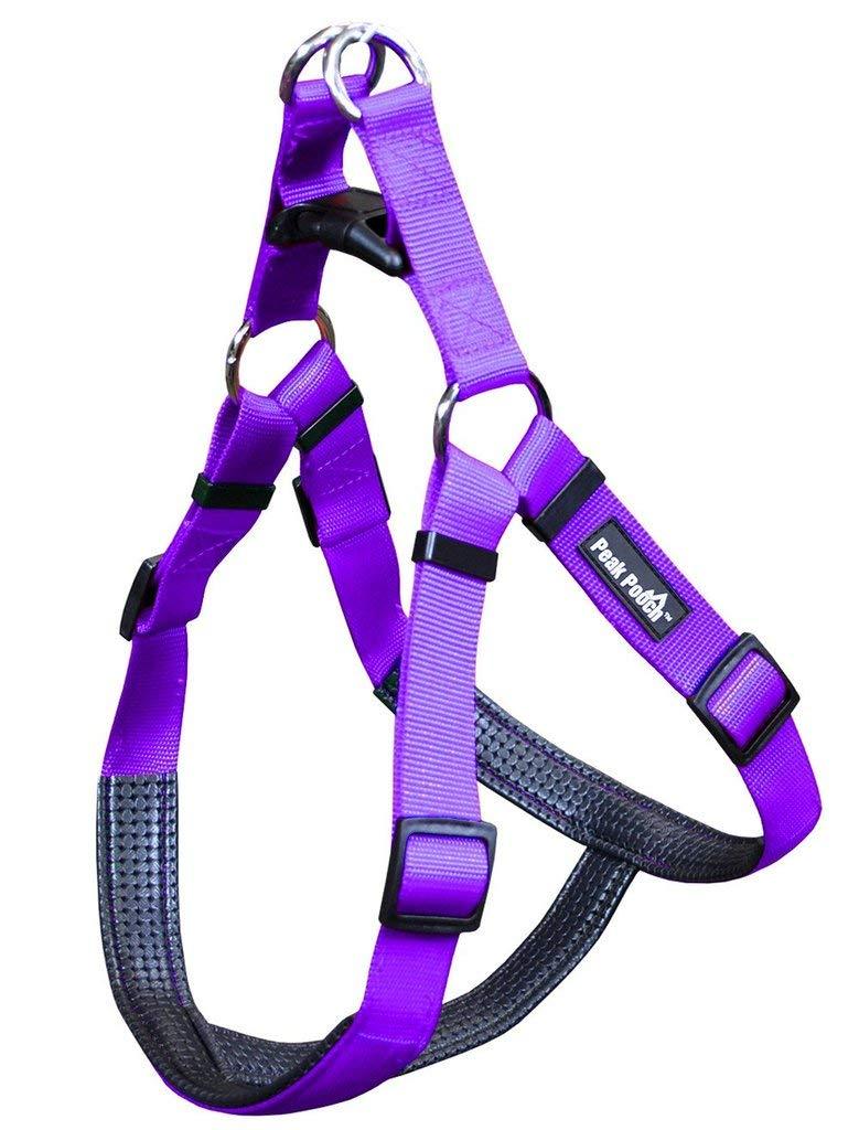 Peak Pooch No Pull Padded Comfort Nylon Dog Walking Harness Small (14" - 19" chest) Purple Small (14" - 19" chest) - PawsPlanet Australia