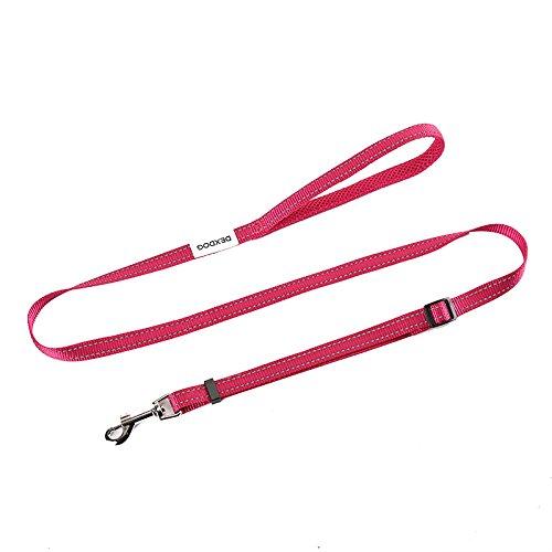 DEXDOG Adjustable Dog Leash Padded Strong Short Walking Leash for Dogs, Puppy Leash, Pet Leash - Puppy Supplies & Dog Accessories for Large Medium Dogs (Pink, 5/8 inch Width) Pink, 5/8 inch width - PawsPlanet Australia
