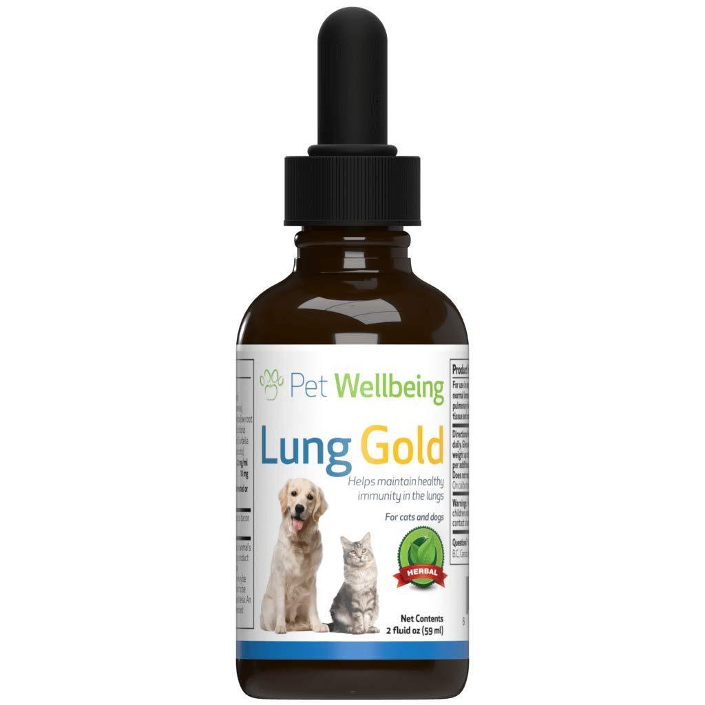 Pet Wellbeing Lung Gold For Cats And Dogs - Natural Breathing Support For Felines - 2Oz (59Ml) - PawsPlanet Australia