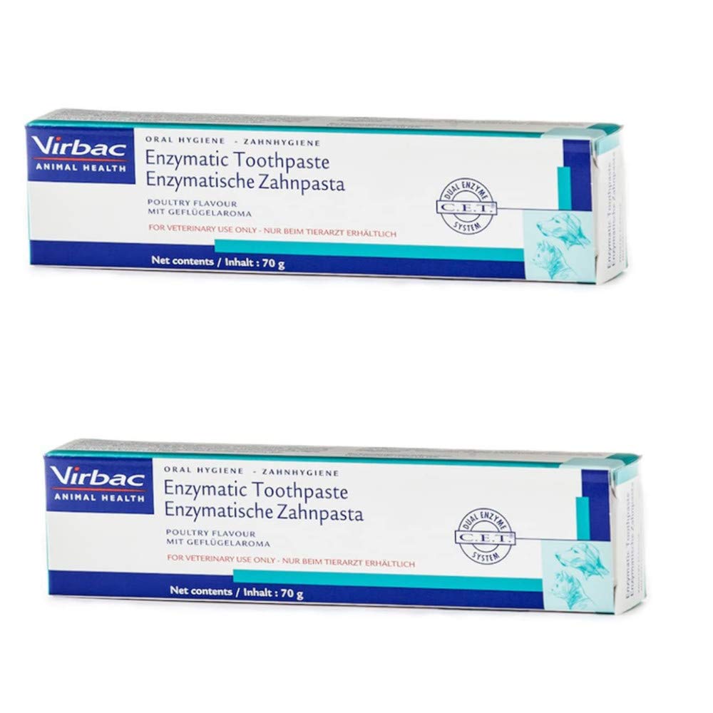 Virbac enzymatic toothpaste for dogs 2x 70g - PawsPlanet Australia