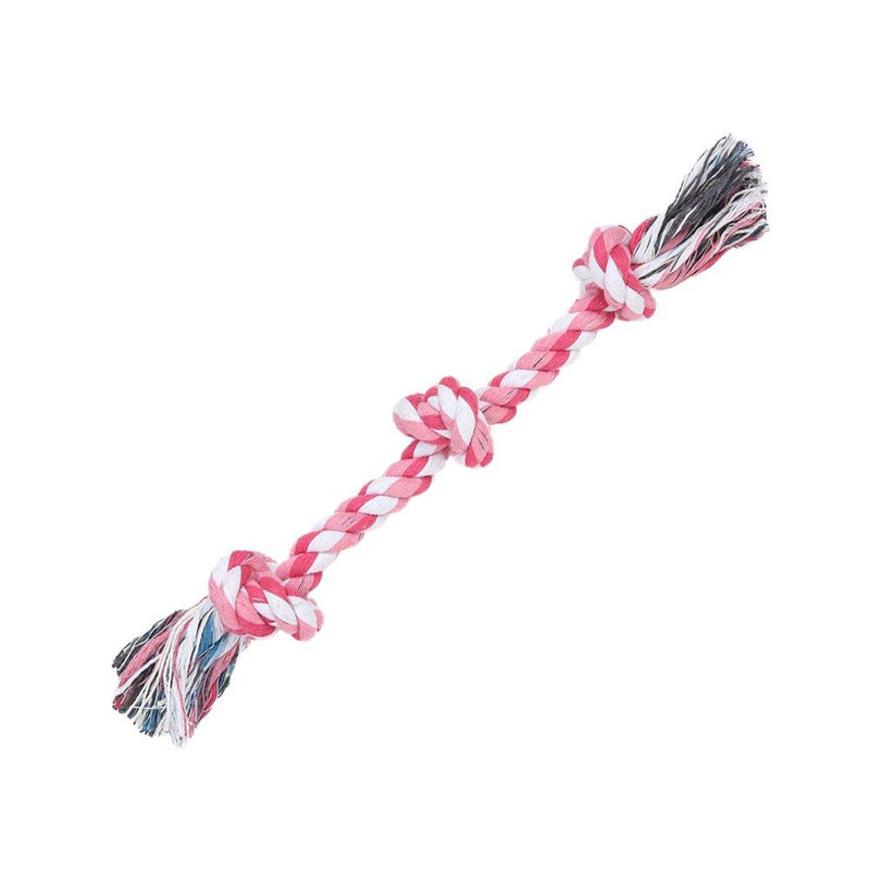 Vivifying Dog Chew Rope Toys, Durable Braided Cotton Rope Toys for Pet Dog Cat Puppy Teeth Cleaning (Pink) colorful - PawsPlanet Australia