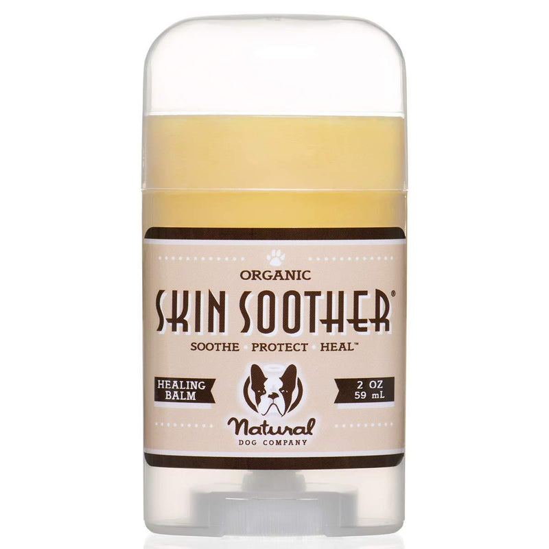 Natural Dog Company - SKIN SOOTHER | All-Natural, Organic, Vegan Balm for Dry, Itchy Skin, Skin Irritations, Minor Cuts, Scrapes, Bug Bites and more - 2oz/59ml Stick - PawsPlanet Australia