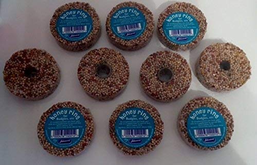 Johnsons Honey Seed Rings (Pack of 10) - For Budgies etc - PawsPlanet Australia