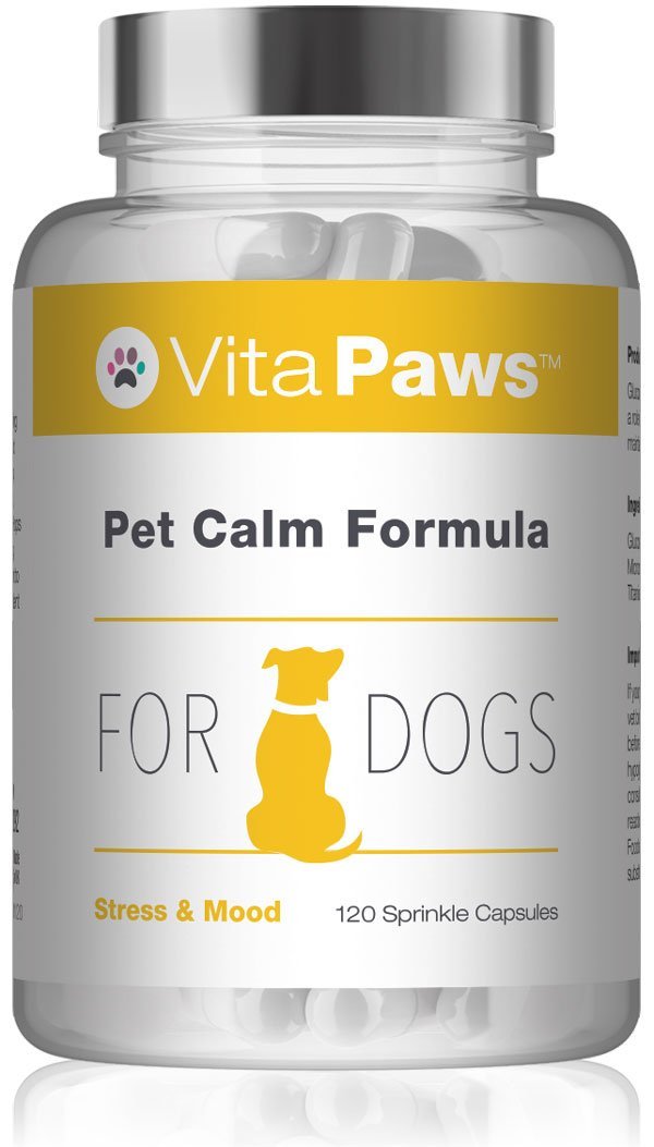 Pet Calm Formula for Dogs by VitaPaws | 120 Sprinkle Capsules | Supports Relaxation in Dogs | Manufactured in The UK. - PawsPlanet Australia