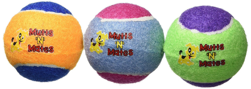 Mutts'N'Mates Small Squeaky Dog Balls - Super Bouncy Small Dogs Toy (Pack of 3) - PawsPlanet Australia