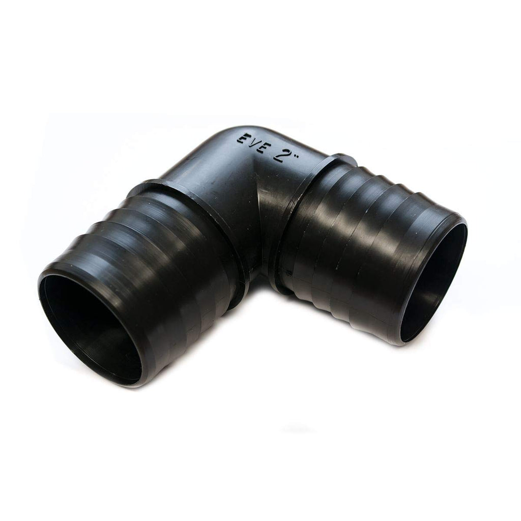 Pisces 50mm/50mm (2") Barbed Elbow for Pond Hose - PawsPlanet Australia