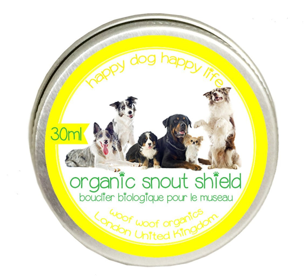 Woof Woof Organics Organic Snout Shield | Dry, Cracked, Crusty Nose Remedy Soothes & Relieves Inflammation | Natural Ingredients Handmade in Norfolk in Small Batches | Dog Lovers Gift Idea - PawsPlanet Australia