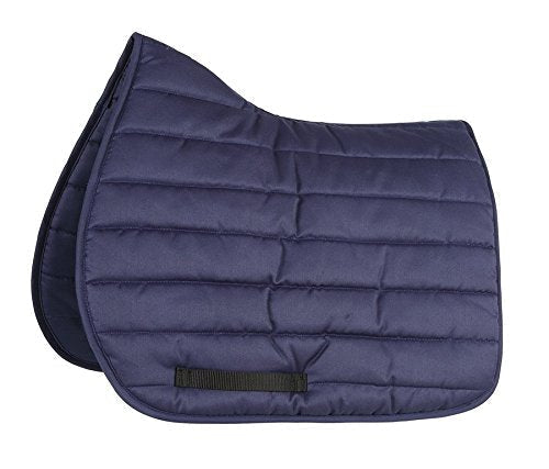 Shires Wessex High Wither Comfort Saddlecloth - Navy Blue Cob/Full - PawsPlanet Australia