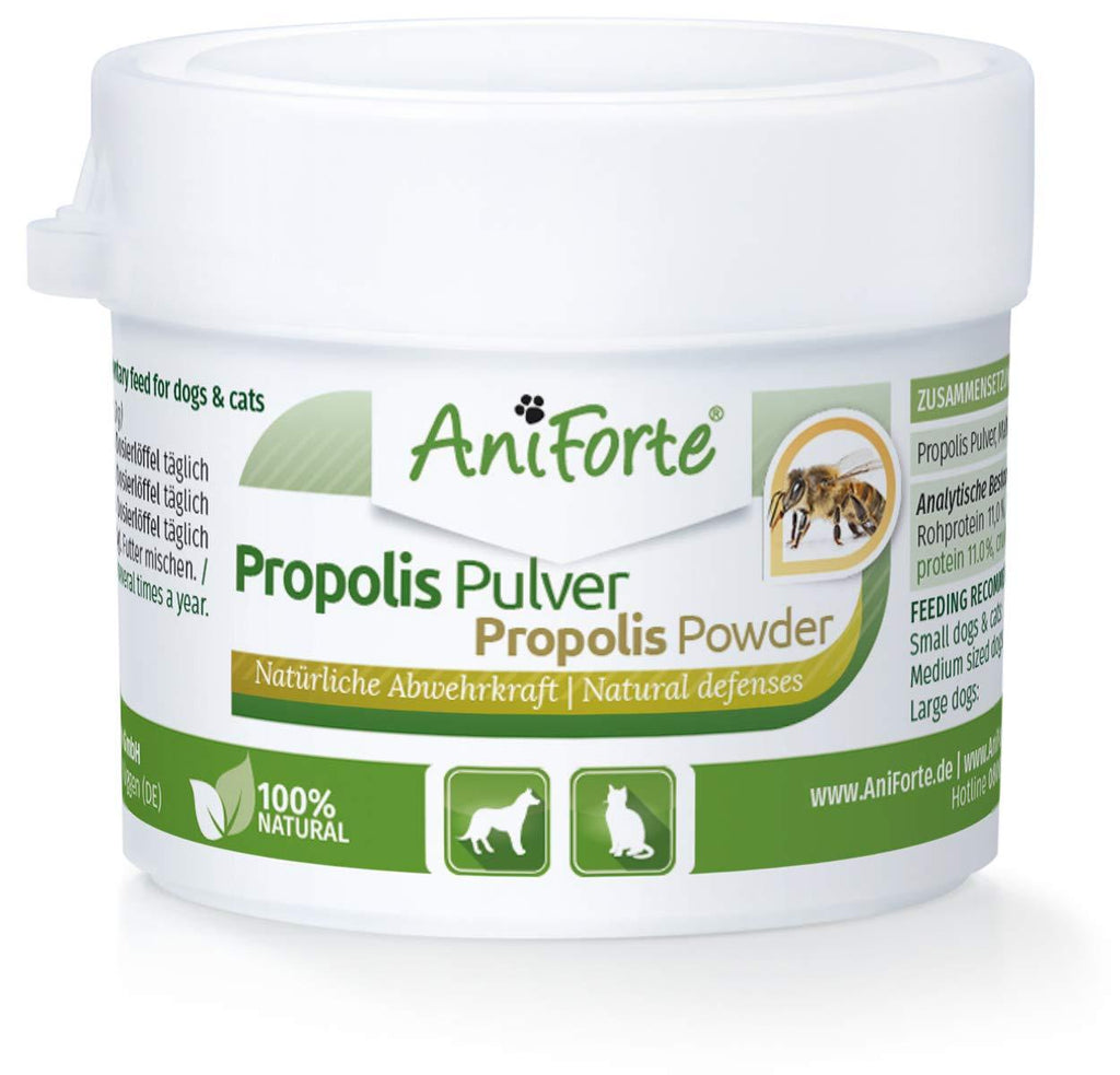 AniForte Propolis Extract Powder for Dogs and Cats 20g - 100% Pure & Natural, Bee Propolis, Rich in Flavonoids, Vitamins and Minerals - PawsPlanet Australia