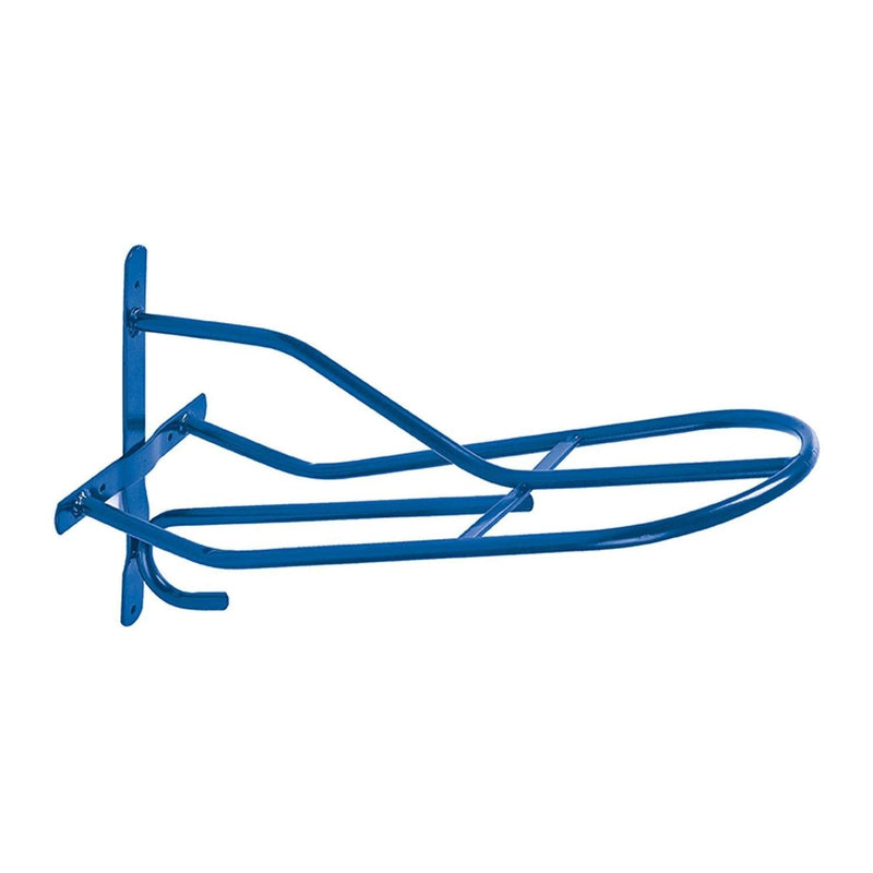 Perry Equestrian No.524 Wall Mounted Standard Saddle Rack, Blue - PawsPlanet Australia