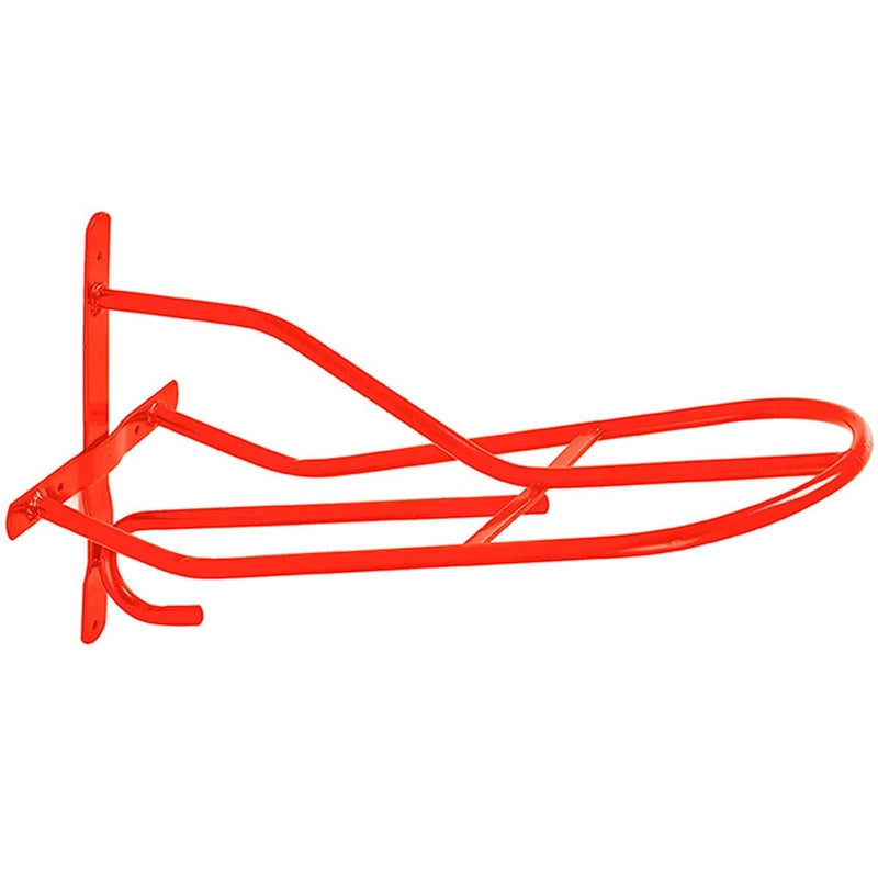 Perry Equestrian No.524 Wall Mounted Standard Saddle Rack, Red - PawsPlanet Australia