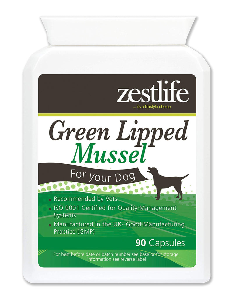 Zestlife Green Lipped Mussel for Dogs High Strength 90 capsules - PawsPlanet Australia