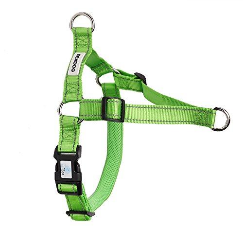 DEXDOG EZTrainer No Pull Front Attachment Clip Dog Harness for Training Running Comfort (XX-Small, Green) XXS - PawsPlanet Australia