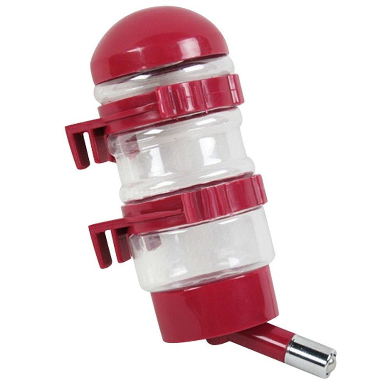 DELIFUR Portable Dog Travel Water Kettle Cat Dog Water Dispenser Pet Travel Water Bottle Foldable Pet Dog Cat Travel Water Drinking Feeder (Red) Red - PawsPlanet Australia