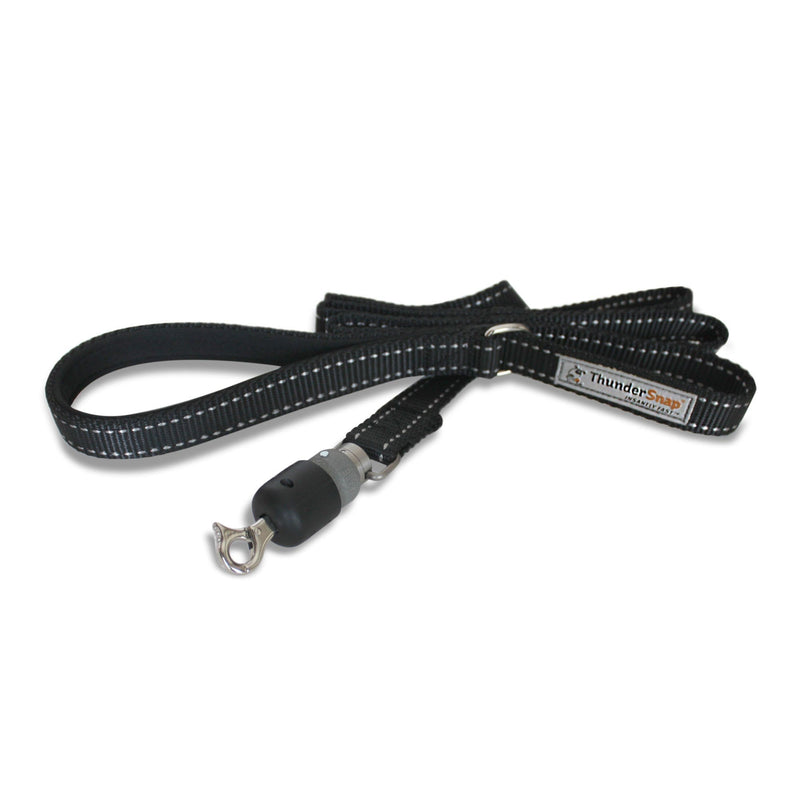 ThunderSnap Quick-Connect Dog Leash (Medium/Large, Black) Medium/Large (26-60 lbs) - PawsPlanet Australia