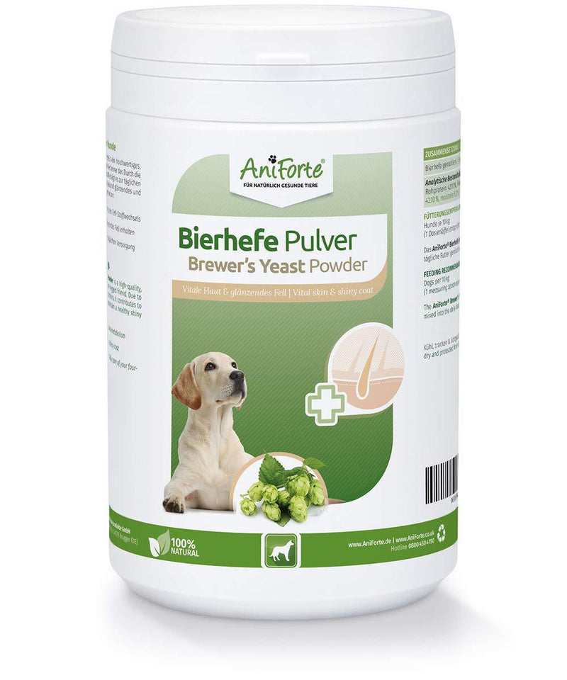 AniForte Brewer's Yeast 500g - Suitable for Dogs & Pets - With Vitamin B, E & H, For Healthy Skin and Shiny Coats - PawsPlanet Australia