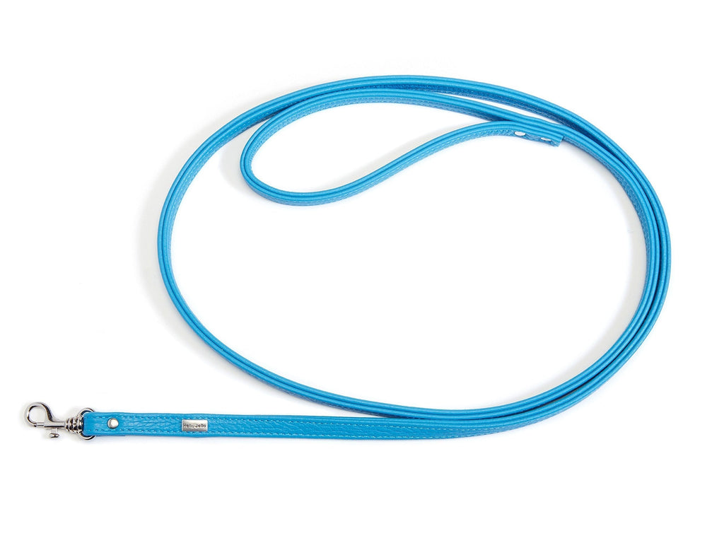 HelloJello Genuine Leather Pet Leads - Stylish Genuine Leather Dog Leash (Blue) Blue - PawsPlanet Australia