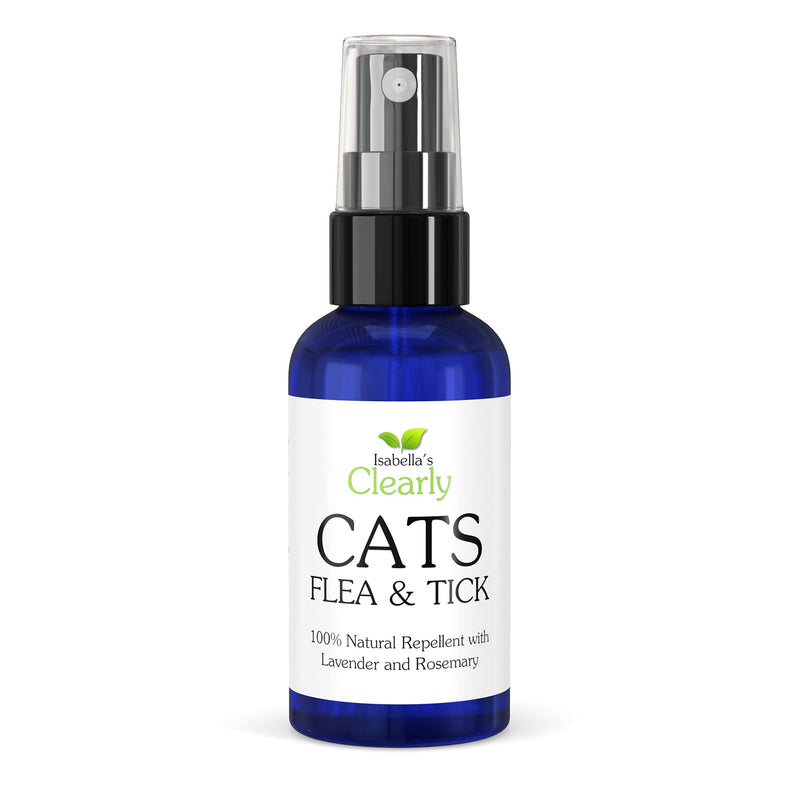 Isabella's Clearly CATS, Natural Flea and Tick Repellent | Non Toxic Formula of Lavender and Rosemary | Keeps Bugs Away Naturally with a Topical Spray for Cats | Smells Great - PawsPlanet Australia