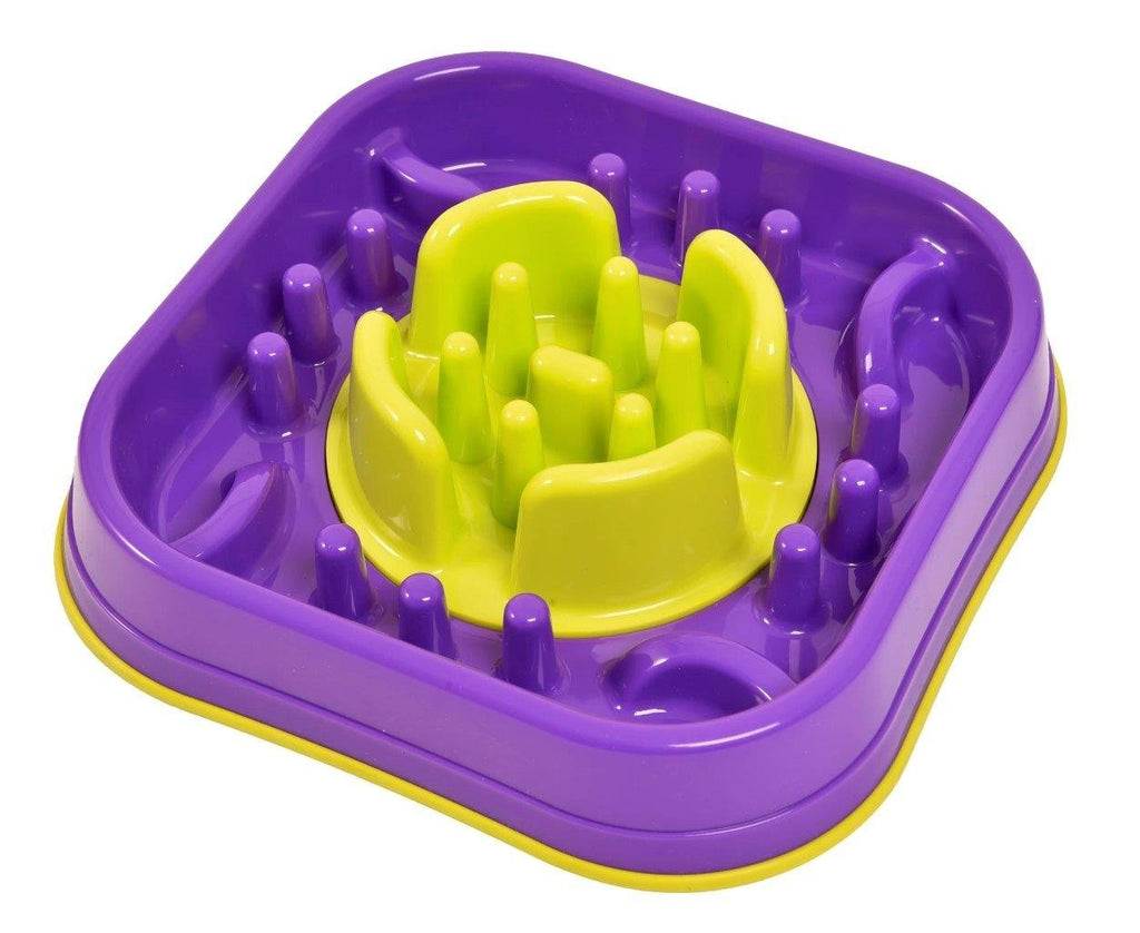 K9 Pursuits Switchers 2-in-1 Anti-Gobble Feeder and Interactive Game, Purple - PawsPlanet Australia