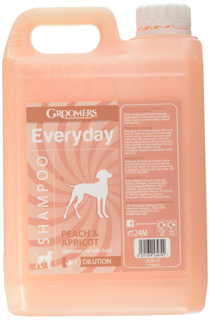 Groomers Peach & Apricot professional Dog Shampoo 2.5L - PawsPlanet Australia