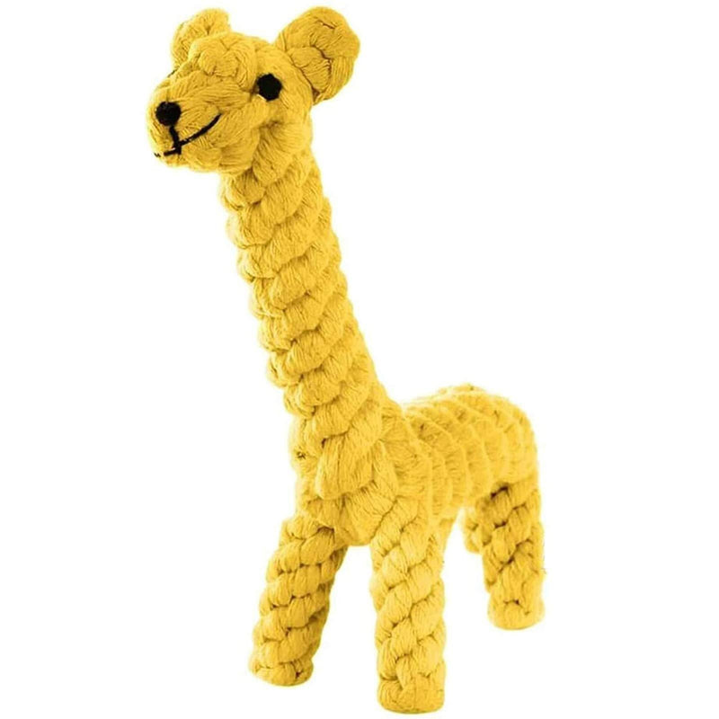 Dog Pet Puppy Chew Toys for Teething Boredom Dogs Rope Ball Knot Training Teeth Dogs Treats Toys for Small Middle Dog (Giraffe) - PawsPlanet Australia