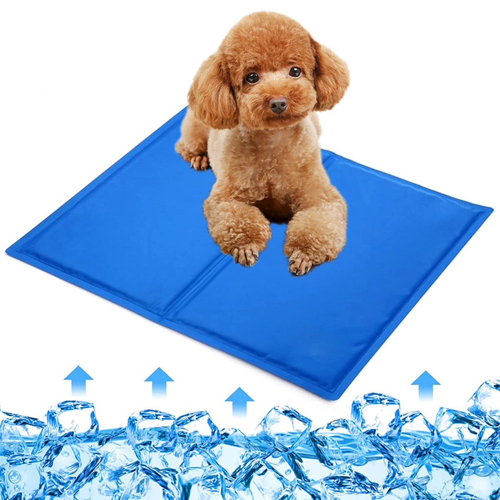 Zellar Dog Cooling Mat Pet Cool Pad Dogs Bed, Medium Non-Toxic Gel Self Cooling Pad Crates Kennels and Beds for Pets Dogs Cat in Hot Summer 40*50 cm - PawsPlanet Australia