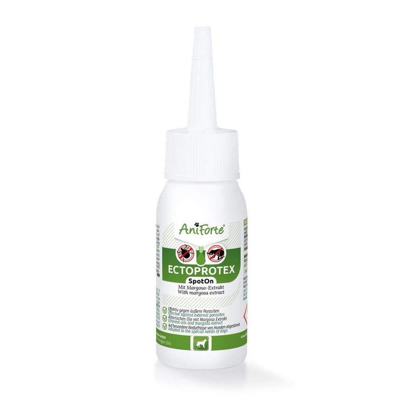 AniForte Ectoprotex Dog 50ml - Tick, Mite and Flea Treatment for Dogs, Spot On For Protection and Prevention Against Parasites, Effective Repellent, Natural Alternative to Chemical Flea Killer Sprays - PawsPlanet Australia