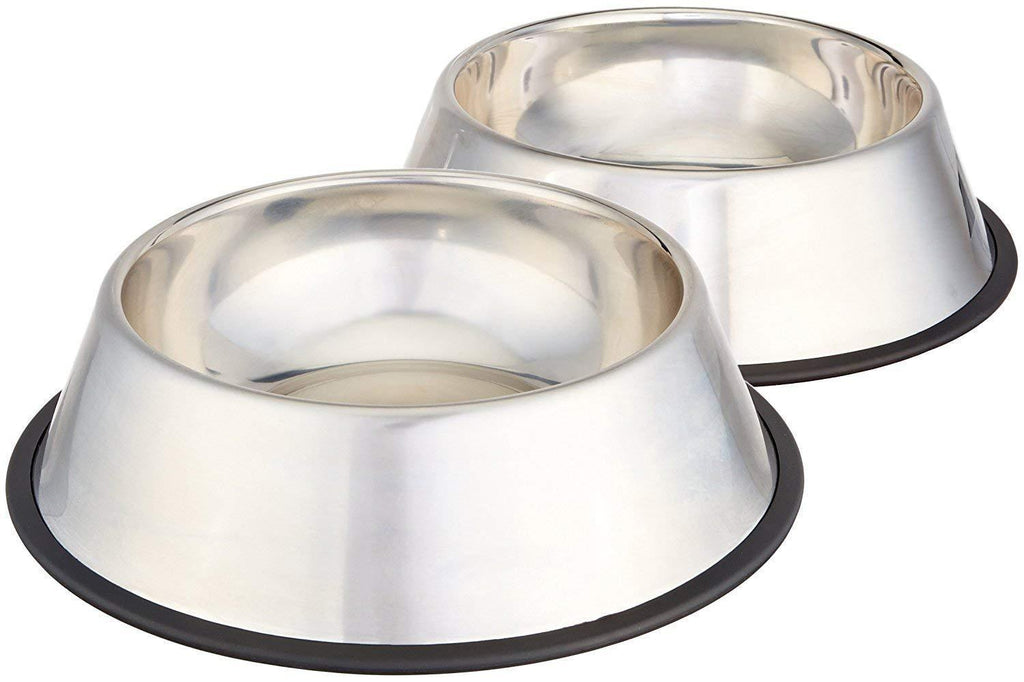 PETS EMPIRE Stainless Steel Dog Bowl (Medium, Set of 2) - PawsPlanet Australia