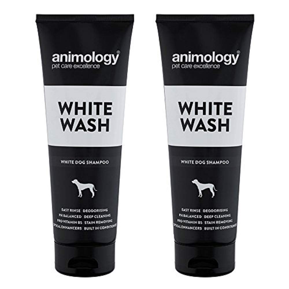 Animology White Wash Dog Shampoo, Twin Pack, 250ml - PawsPlanet Australia