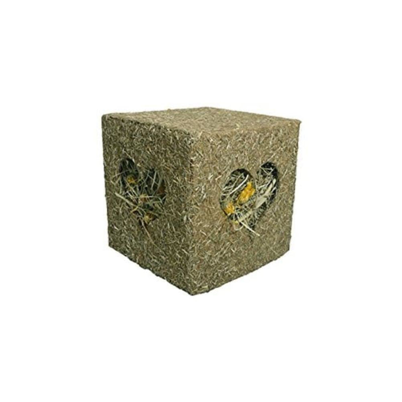 Rosewood Naturals I Love Hay Forage Cube Treat and Toy for Small Animals, Large - PawsPlanet Australia
