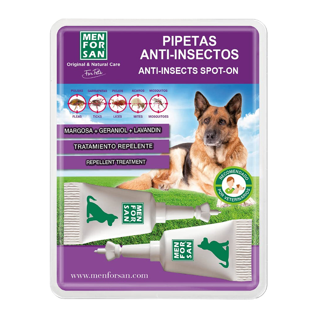 Menforsan - Pipette dogs with loamy, geraniol and lavandino - PawsPlanet Australia