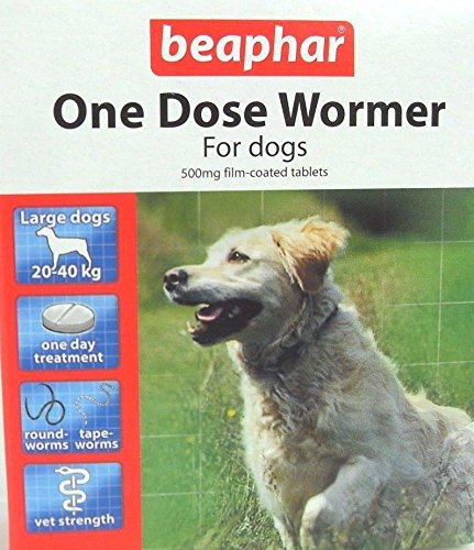 Beaphar One Dose Wormer Large Dog Worming Tablets 4 Tablets - PawsPlanet Australia