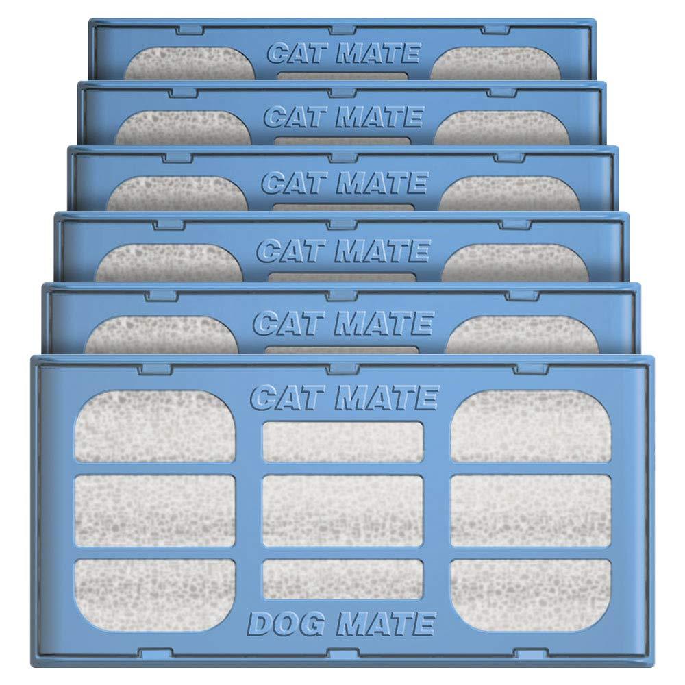 Cat Mate Genuine Replacement Filter Cartridges for Use with Cat and Dog Mate Pet Fountains, Pack of 6 - PawsPlanet Australia