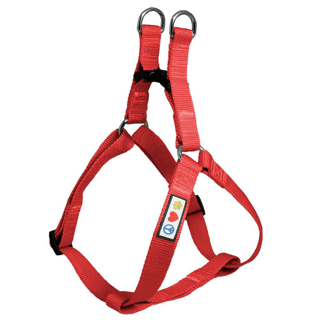 Pawtitas Pet Solid Color Step In Dog Harness or Vest Harness Dog Training Walking of your Puppy Harness Extra Small Dog Harness Red Dog Harness Extra Small XS Red ✅ Solid - PawsPlanet Australia