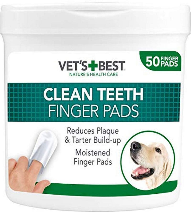 Vet's Teeth Cleaning Pads for Dogs, Pack of 50 - PawsPlanet Australia