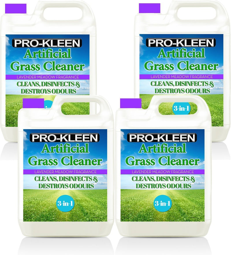 Pro-Kleen Lavender 4 x 5 Litres Artificial Grass Disinfectant Outdoor Cleaner + Deodoriser - PawsPlanet Australia