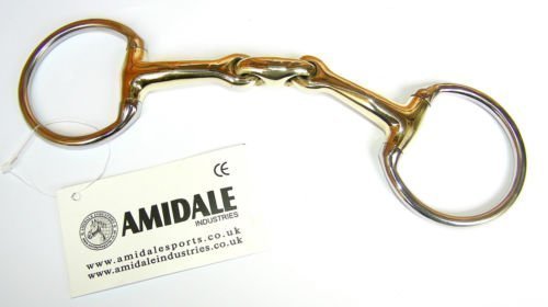 Amidale Eggbut Snaffle Horse Bit,Copper Mix,Stainless Steel German Steel Bit (4.50) 4.50 - PawsPlanet Australia