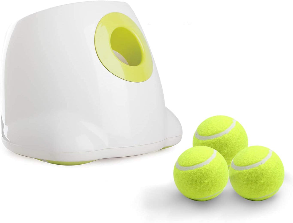 ALL FOR PAWS Dog Interactive Dog Automatic Ball Launcher, Tennis Ball Throwing Machine For Small and Medium Size Dog Training, 3 Balls Included, Mini Version… Hyper Fetch Mini - PawsPlanet Australia