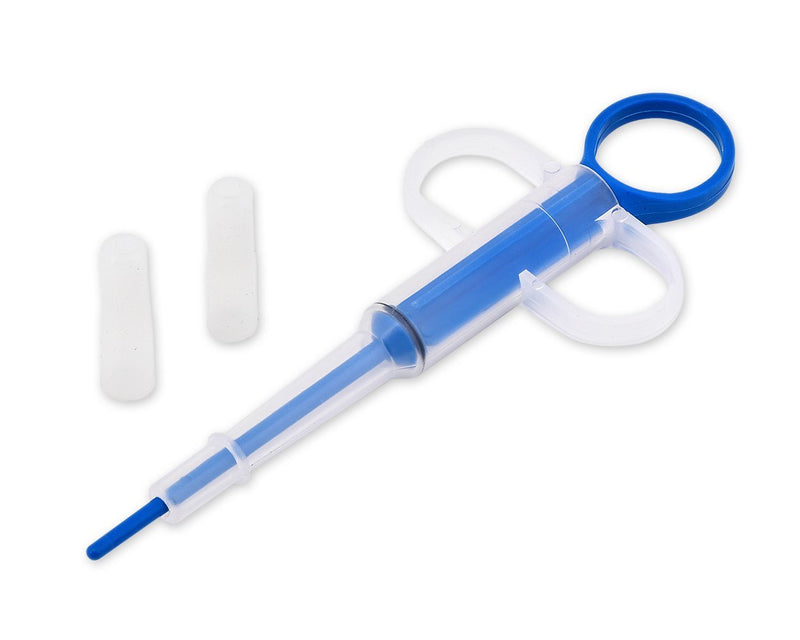 ds. distinctive style Plastic Pet Pill Tablet Feeder Durable Injector Syringes Medical Feeding Tool with Soft Tip for Cats Dogs (Blue) - PawsPlanet Australia