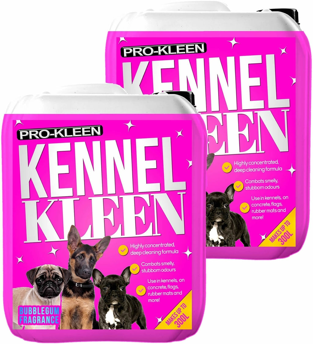 Pro-Kleen Kennel Kleen Cleaner & Deodoriser (Bubblegum Fragrance) - 2 x 10 Litre Pack 10 l (Pack of 2) - PawsPlanet Australia