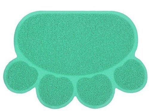 EONHUAYU Pet Food Mats, Cat Mat PVC Mat Waterproof Non-slip Pet Feeding Mat Pet Bowl Mat (Blue) - PawsPlanet Australia