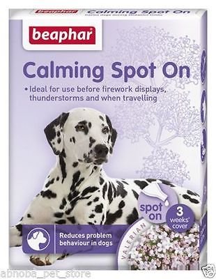 Beaphar Calming Spot On Treats Home Spray Collars Cats Dogs aid stress relief (Calming Dog Spot On) - PawsPlanet Australia