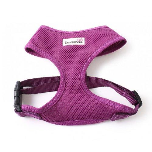 Doodlebone Dog Harness/Vest Breathable Soft Air Mesh (X-Large, Purple) X-Large - PawsPlanet Australia